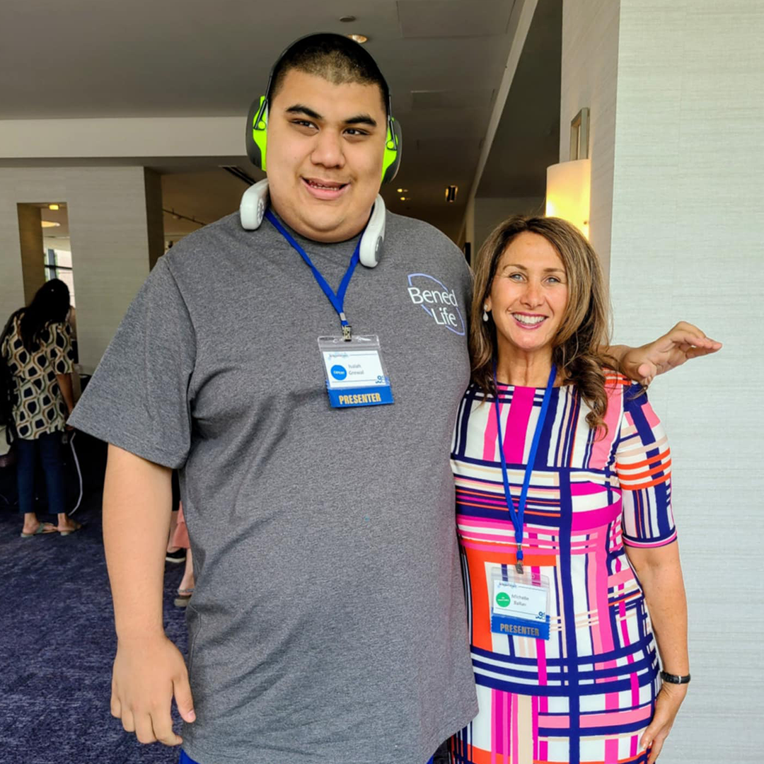 Isaiah Grewal and Michelle Ballan, LEND program director
